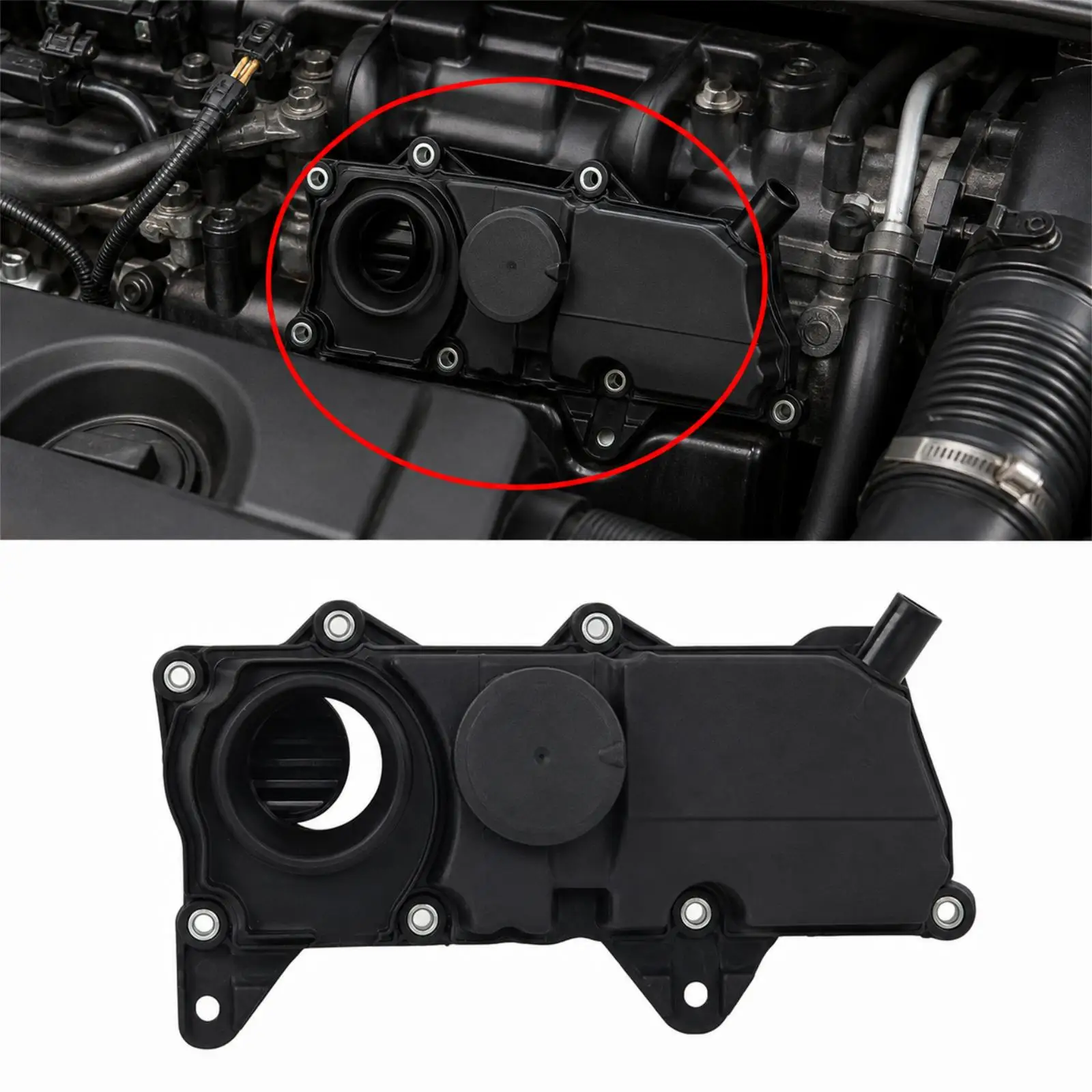 

Engine Valve Cover Easy to Install Maintenance Spare Part Assembly Engine Parts Replacement 32140004 for Volvo XC40 S60 S90