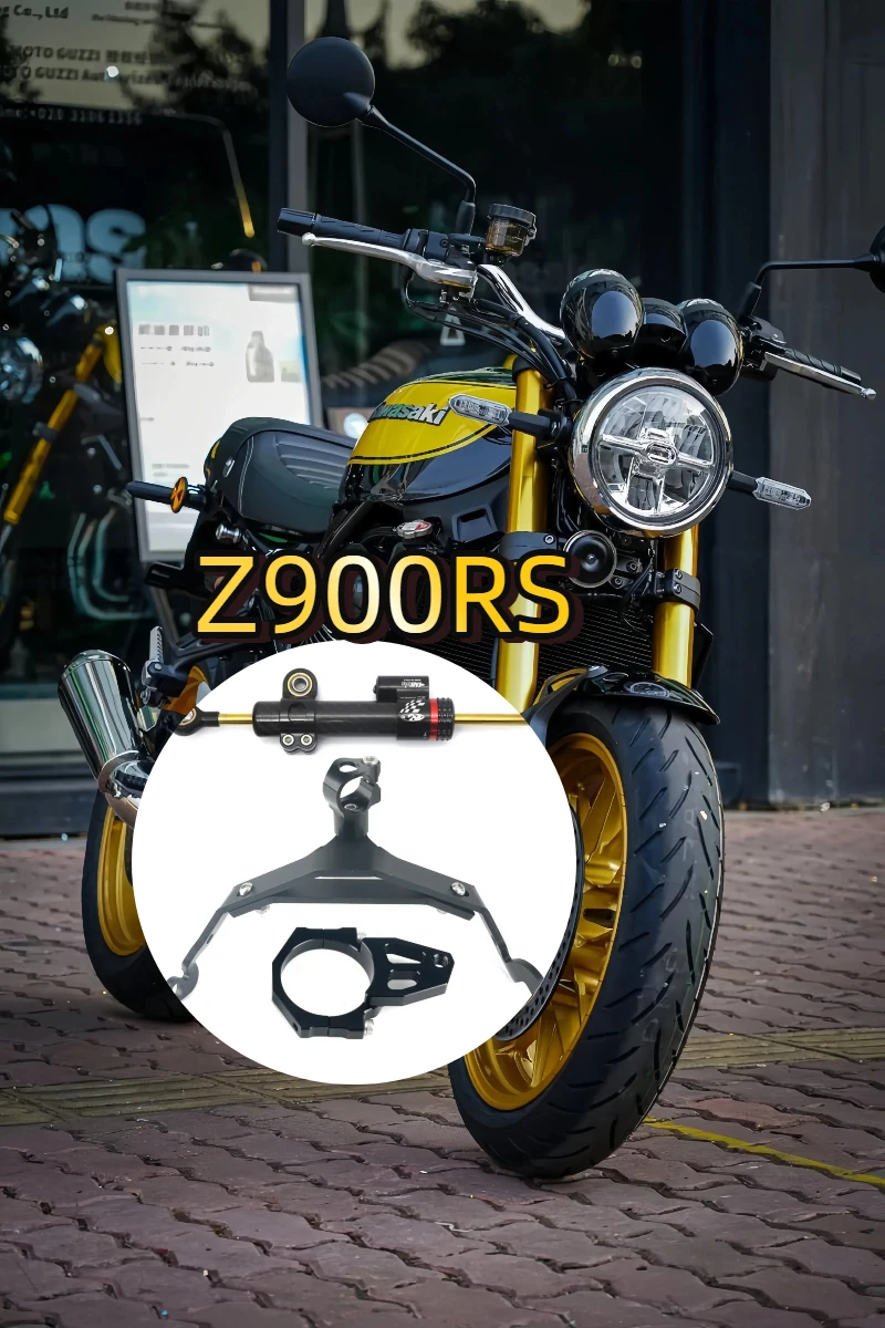 

Voor Z900rs Z900rs 2018-2022 Motorfiets Titanium Schokdemper Anti-Rotatie Stuurschokdemper Beugel Demper Stabilisator