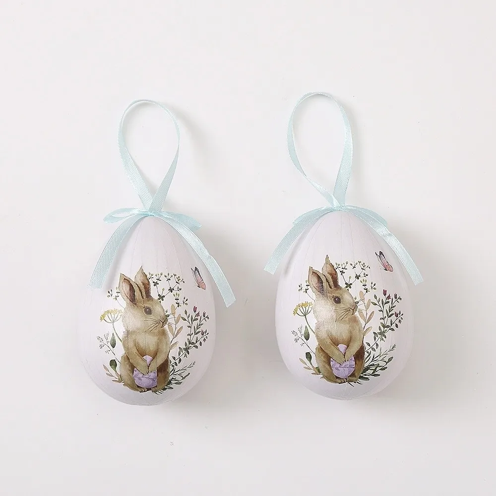 

Foam Easter Eggs Pendant Cartoon Artificial Easter Simulation Egg Decorative DIY Craft Easter Party Decorations School Party