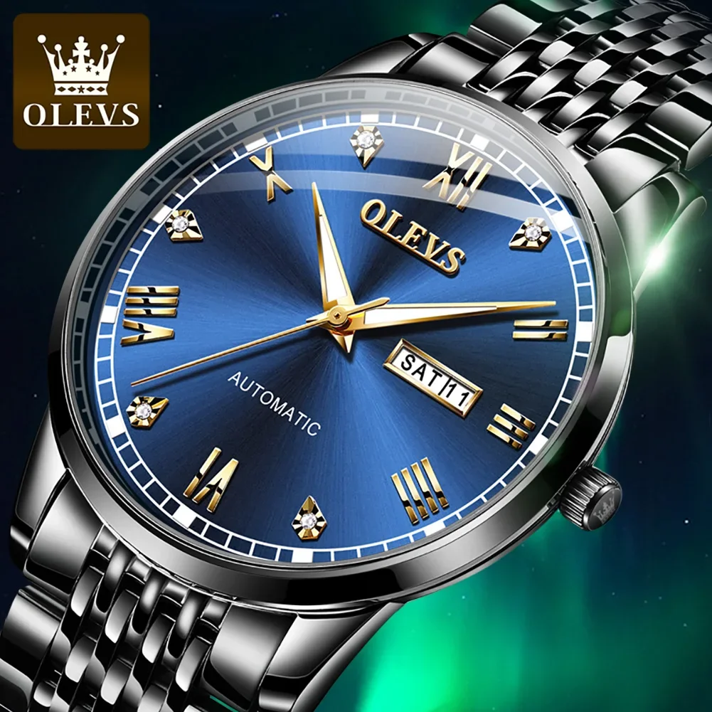 Reloj Hombre orologi con movimento automatico orologi di lusso in acciaio inossidabile per uomo orologio da polso maschile meccanico di alta qualità