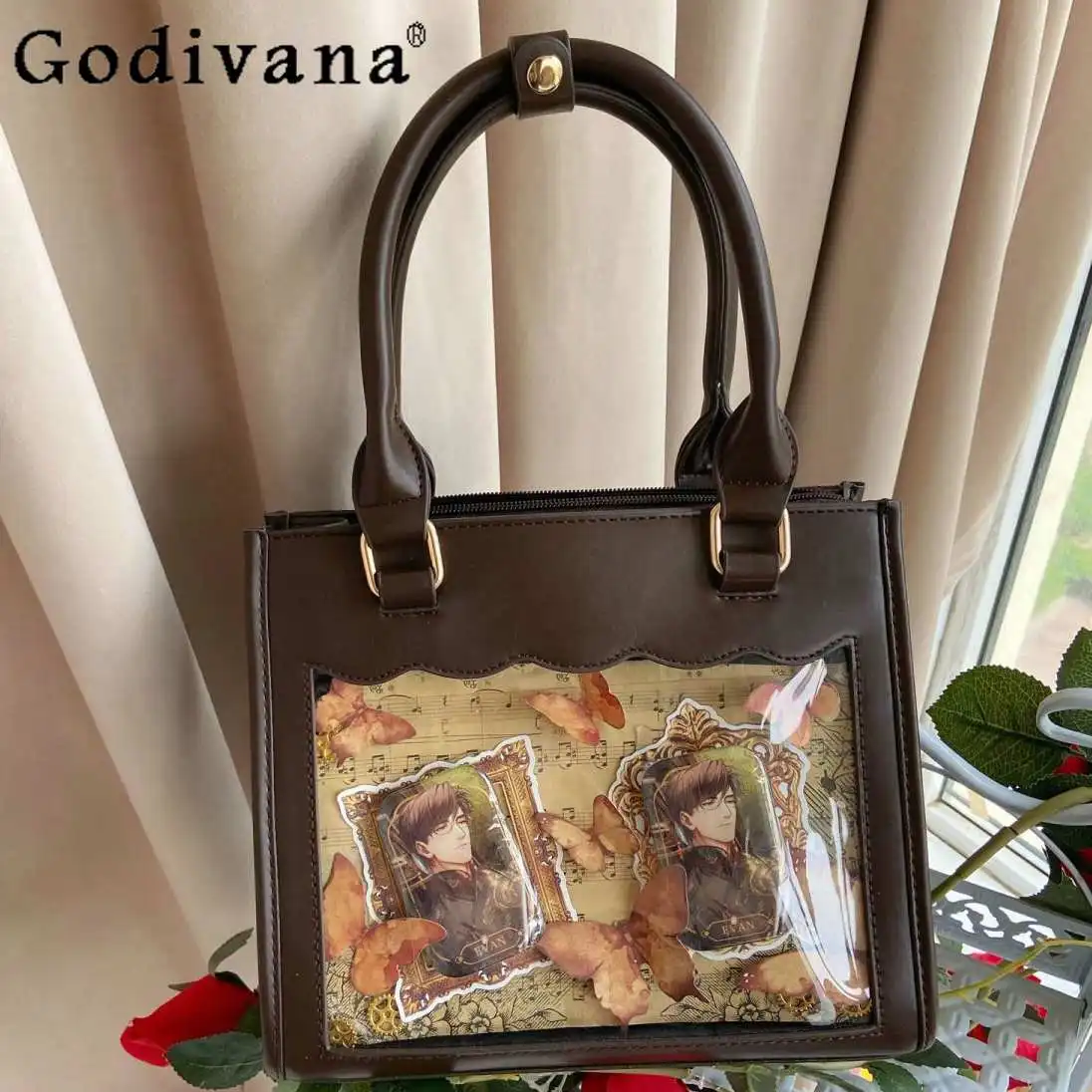 Japanese Cute Girl Transparent Itabag Women Handbags Casual Crossbody Shoulder Bags Women's Tote Bag