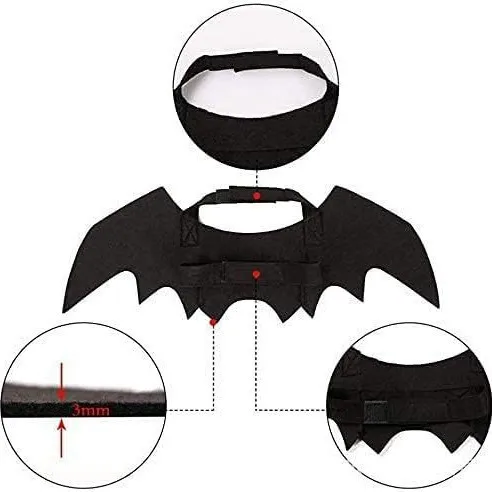 Haustier-Halloween-Kostüm Fledermausflügel für Hunde und Katzen Lustiges Haustier-Cosplay-Requisit Halloween-Weihnachtskostüm Haustierprodukte – Detail 4