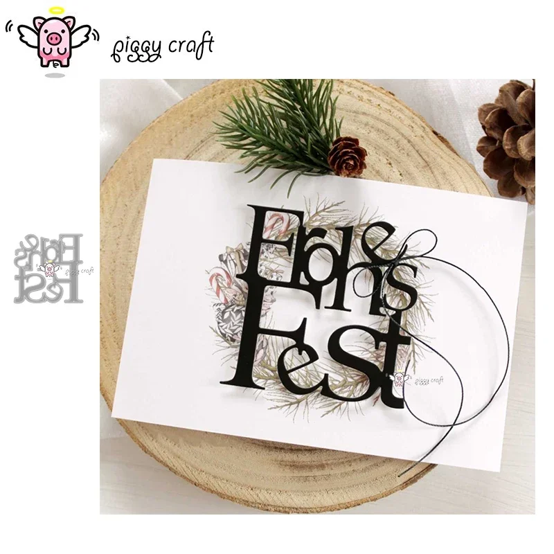 قوالب تقطيع معدنية على شكل خنزير كرافت قالب قوالب فروزس فيست رسائل قصاصات ورقية قالب حرفي شفرة استنسل لكمة