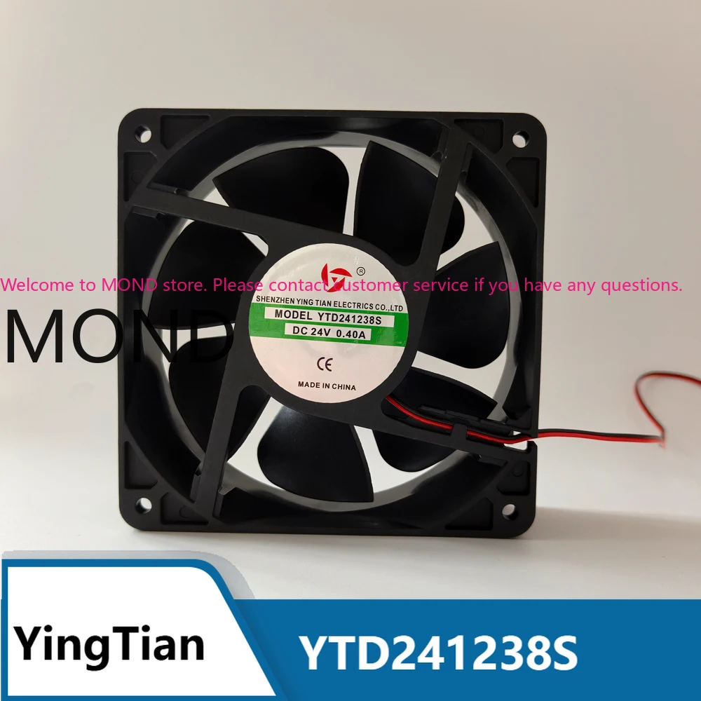 

YingTian YTD241238S 24V 0.4A 12CM 12038 High Air Welding Machine Exhaust Cooling Fan 120x120x38mm