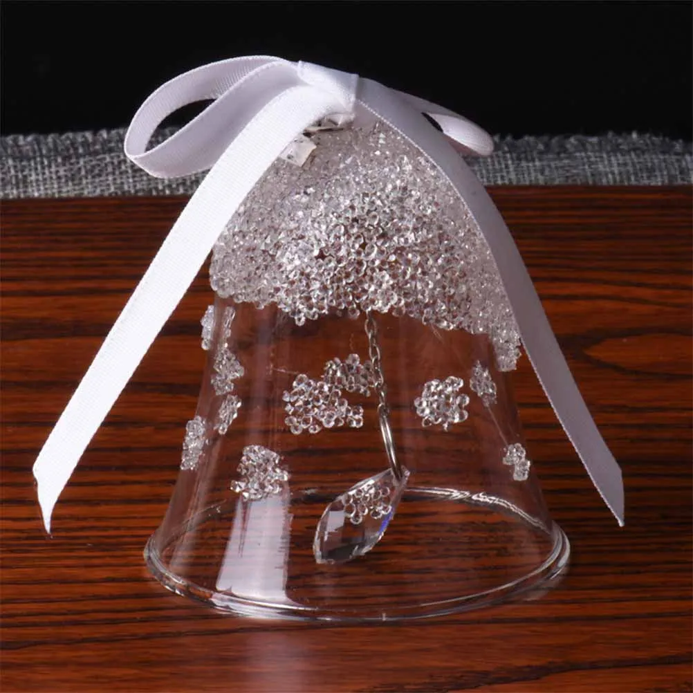 

1Set Wind Chimes Car Hanging Decorations Crystal Bells for Christmas Festive Ornaments Home Party Jewelry Gift
