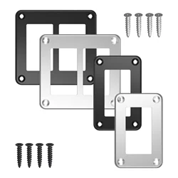 Rocker Switch Housing Holder Single Dual Bracket Frame 37.5mm x 21.4mm Hole Mount Bezel Dash Panel for 4x4 2x4 Carling ATV Jeep
