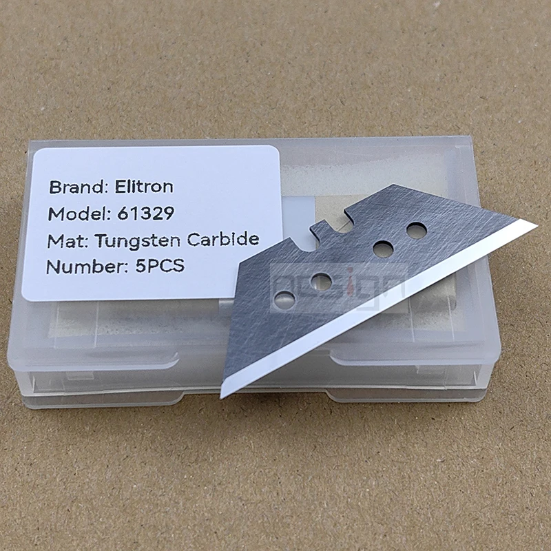 Imagem -02 - Elitron 61329 Lâminas de Faca Ferramenta de Corte em v Lâmina Trapezoidal Martor Kongsberg Bld-tz129 Zund Z73