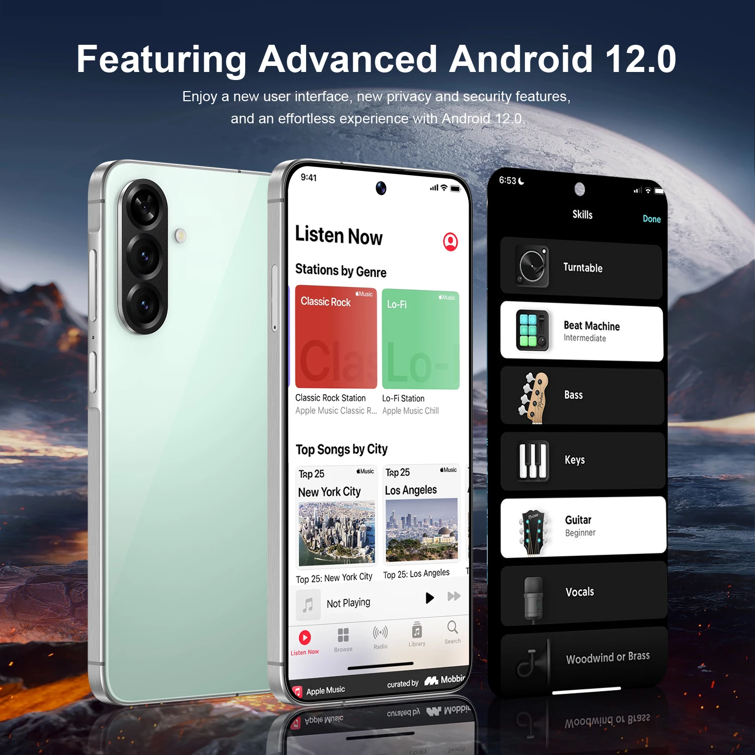IVMI New A57 Global Version Smartphone 4G Dual Card Android 12 4GB RAM 64GB ROM 16MP Face ID Unlocked Cell Mobile Phones view 4