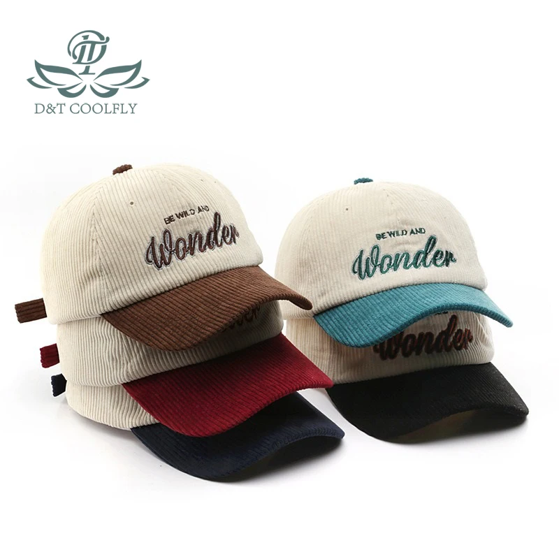 D&T 2024 New Fashion Baseball Cap Women Men Adjustable Cotton Material Wonder Embroidered Logo Keep Warm Sun Protection Trending