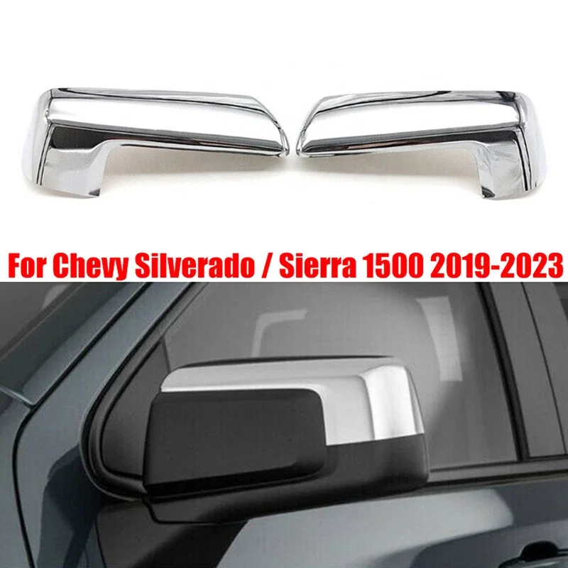 

Автомобильная наклейка на боковое зеркало заднего вида, крышка крыла, внешняя отделка корпуса заднего вида для Chevy Silverado 1500 CMC SIERRA 2019-2023