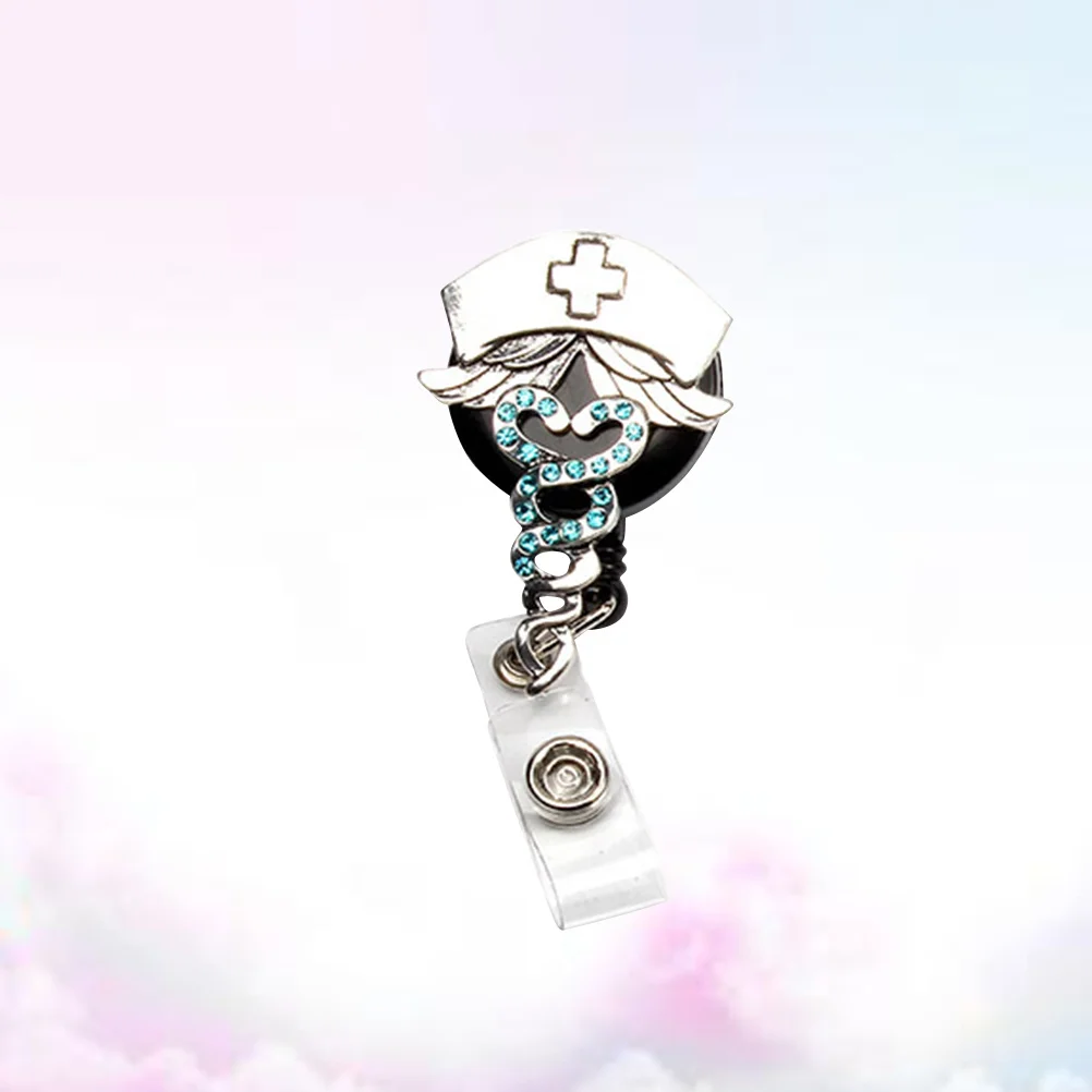 

Id Retractable Badge Holder Rotatable Clip Telescopic Buckle For Office Staff Name Tags Keys Id Sleeve