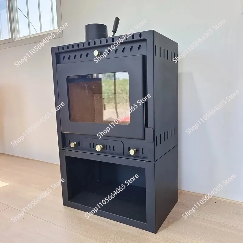 for Household Real Fire Wood Fireplace Smokeless Dust Free Heating Stove  Homestay Wood Stove