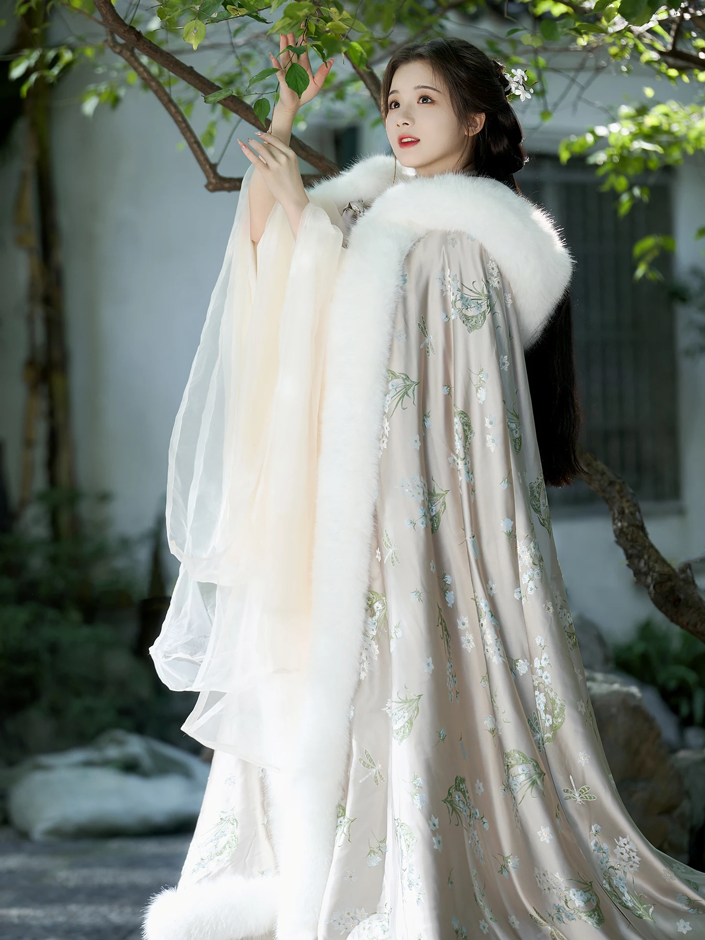 xiluosi-2025-nouveau-manteau-hanfu-hiver-thi-chaud-longue-cape-a-capuche-performance-photographie-chaleur-costume-chinois-traditionnel