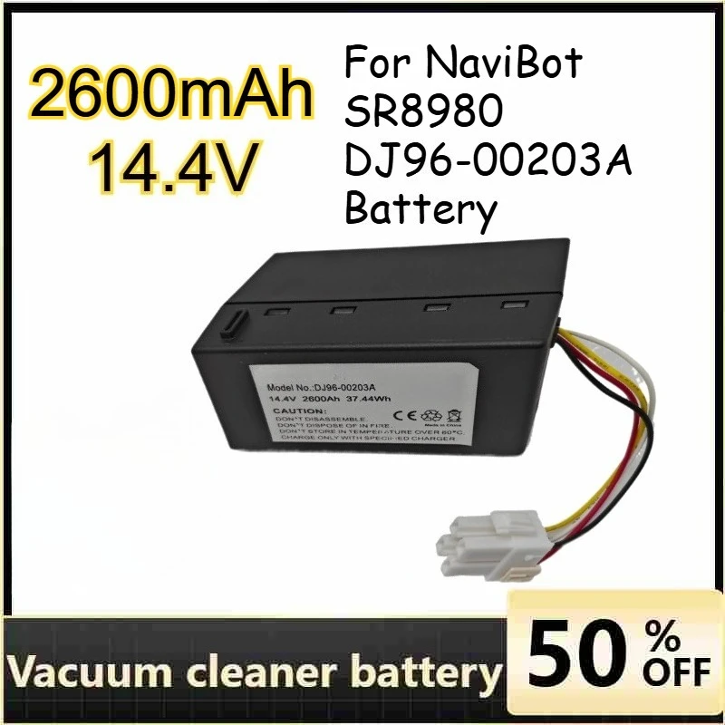 

For Vacuum Cleaner Battery NaviBot SR8980,NaviBot SR8980 DJ96-00203A Batteries 2600mAh 14.4V Rechargeable Lithium Battery