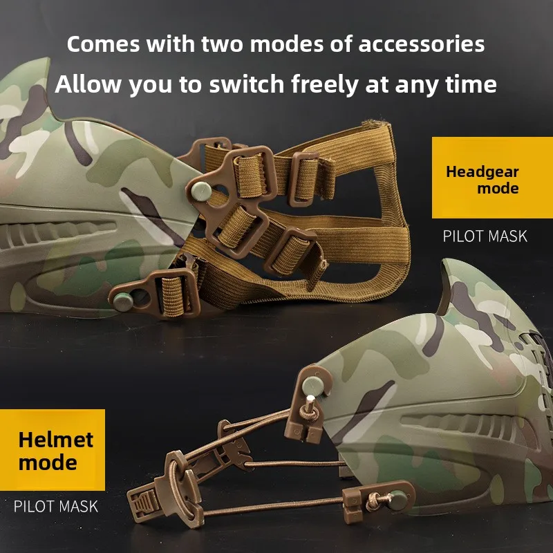 WOSPORTFactory المبيعات المباشرة قناع الملاح ثنائي الوضع عقال SystemM07 قناع الحماية التكتيكي التمويه