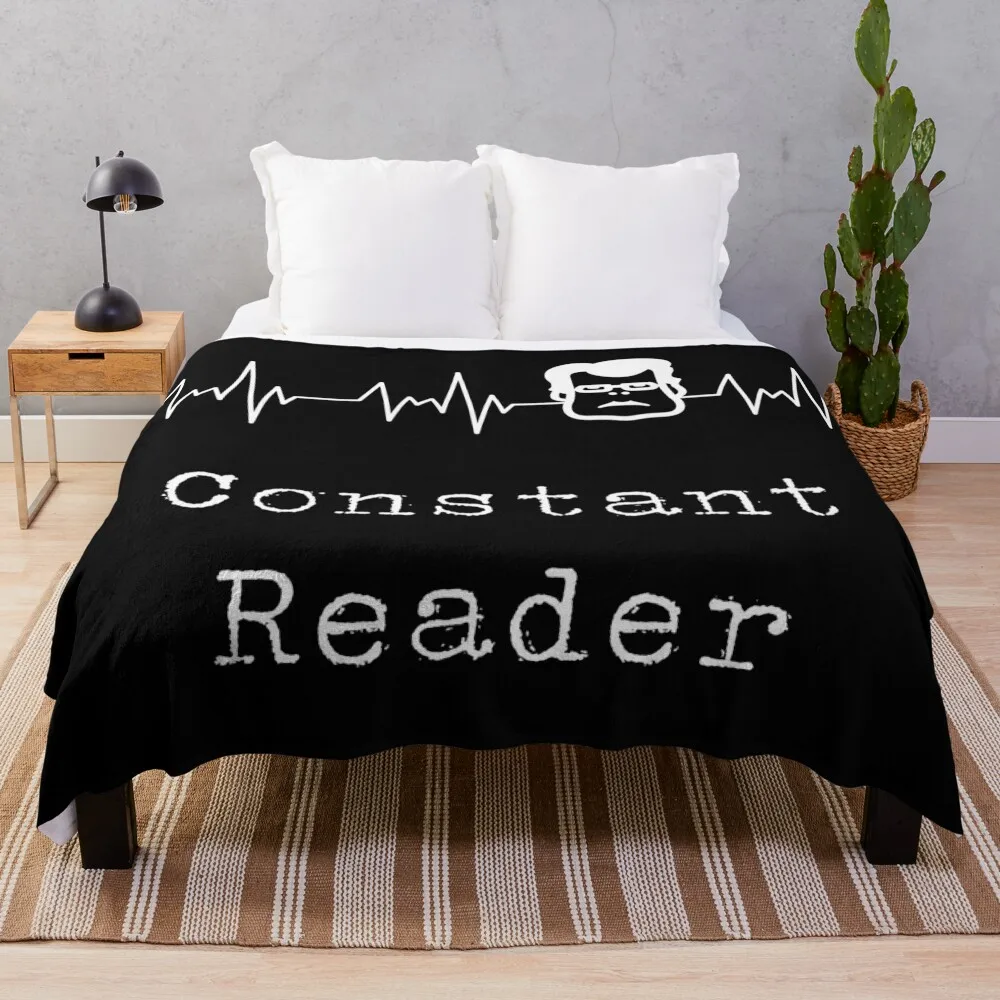 

Stephen King Heartbeat Constant Reader Throw Blanket Thermal Plaid Kid'S Blankets