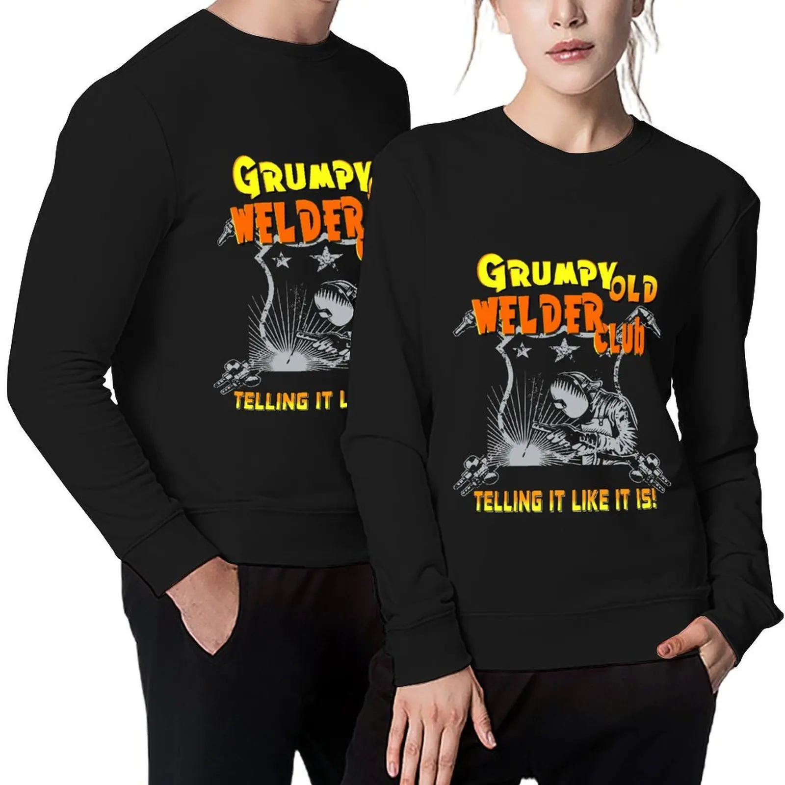 

Grumpy Old Welding Club Welding Shirt Proud Welder Gift Welder Brands Apparel Pullover male clothes sweatshirts men