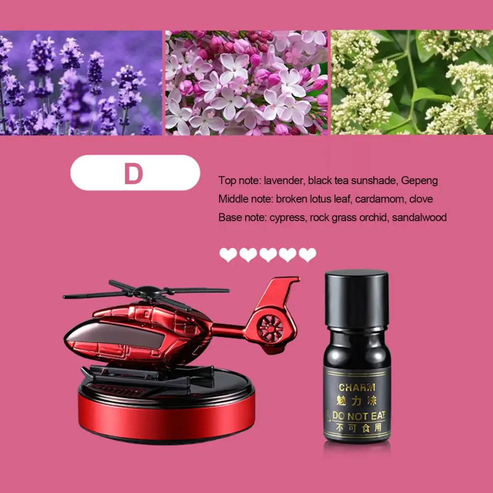 

Car Air Freshener 1 Set Excellent Rotating Exquisite Helicopter Shape Car Fragrance Diffuser Ornament Auto Supply