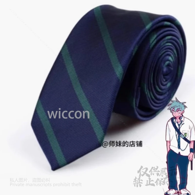 Anime Alien Stage Till Cosplay Tie Costume Bow Tie DK Y2K School Uniform Shirt Neck Tie Accessories Props Unisex Halloween Party
