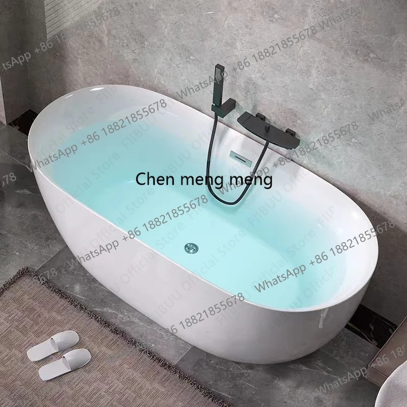 

Акриловая бытовая ванна малого размера для отелей и гостевых домов, отдельностоящая и передвижная, бесшовная, дугообразная, для ванной комнаты