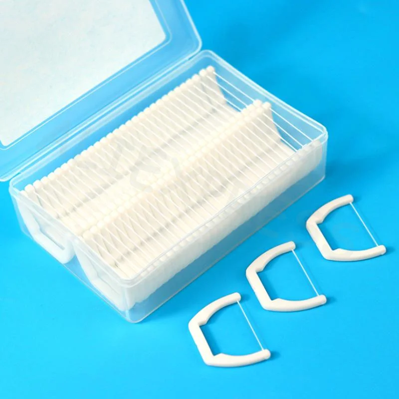 Dentist Teeth Sticks Oral Care Hygiene Toothpick Tools Replaceable Dental Floss Sticks Oral Cleaning Reusable Floss Sticks