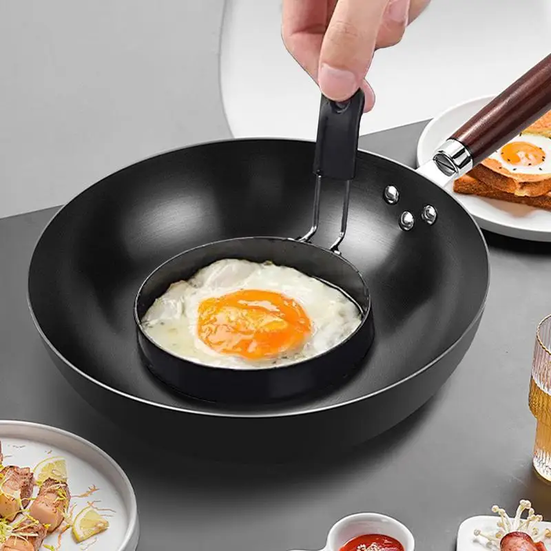 Omelet Molds For Griddle Folding Egg Mold For Breakfast Reusable Non-Stick Griddle Egg Mold Round Cooking Rings