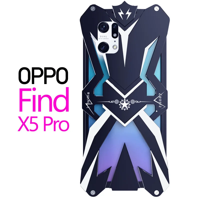 Premium aluminum alloy hollow heat dissipation Phone Case For OPPO Find X3 Pro tary Shockproof Back Cove For OPPO Find X5 Pro