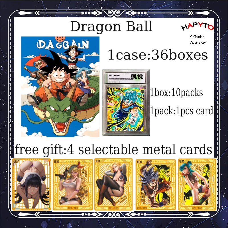 

2024 Newest Wholesale Dragon Ball Cards Goku Bulma ACG CCG TCG Booster Box Doujin Toys And Hobby Gift