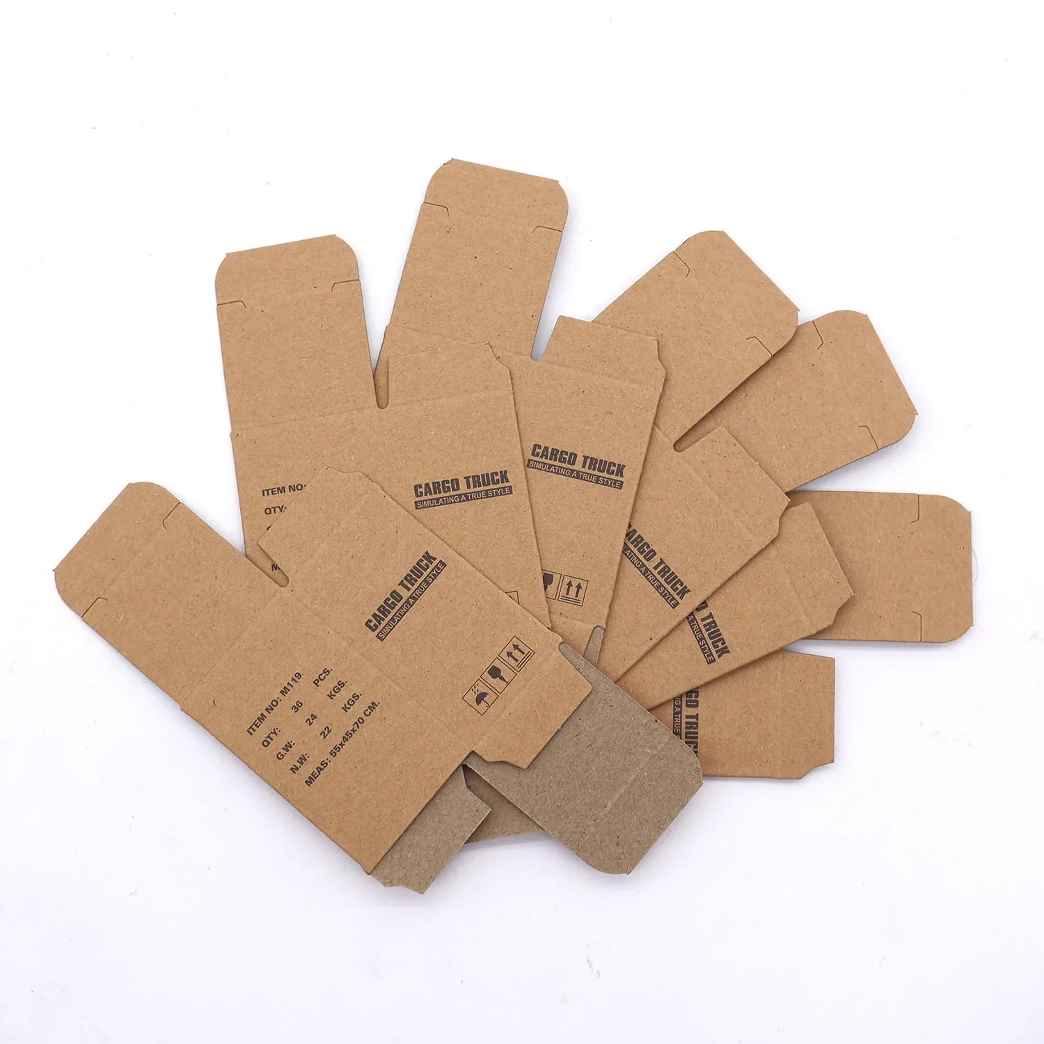 6PCS L40mmW36mmH65mm Carton Box Simulation RC Cargo Truck Part