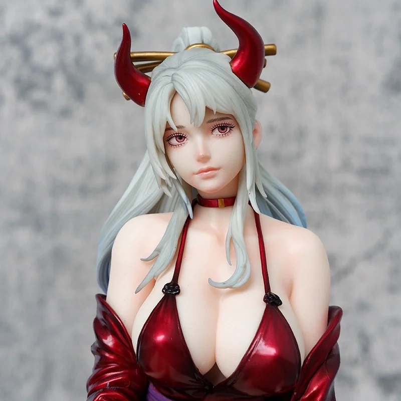 원피스 애니메이션 야마토 앉아 스타일 데스크탑 케이스 장식 그림 Gk Collectible Anime Girl 모델 사무라이 드레스 디자인