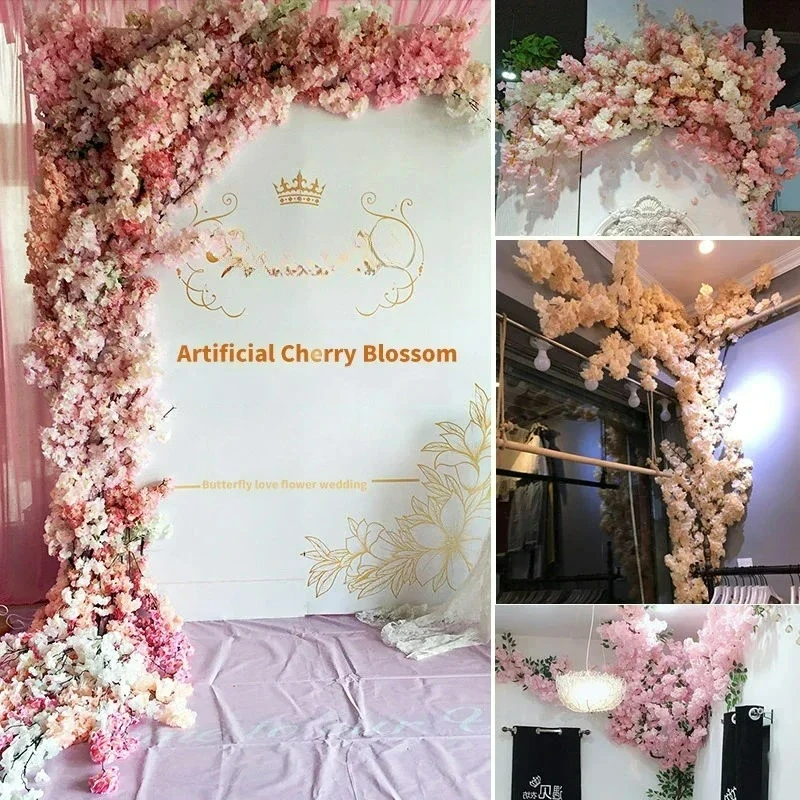 

Customizable Artificial Cherry Tree Rattan Flower