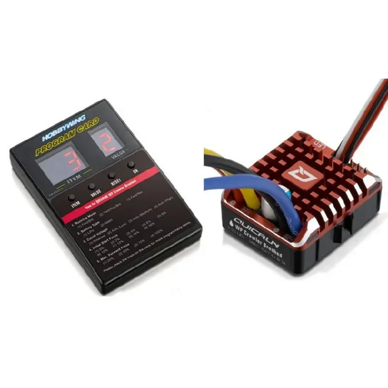 WP Crawler Brushed 1080 80A Waterproof Brushed ESC Speed Controller with Program Card BEC For RC Car esc