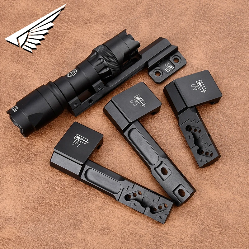 

Tactical M-lok ARIS Series Surefir M300 M600 Offset Scout Mount Fit M-lok Keymod SMR Rail Base M951 M620 WeaponLight