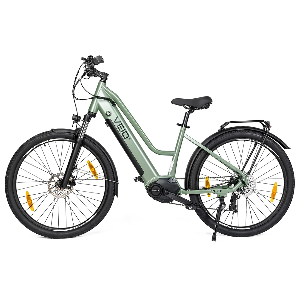 VEIO Y1 ST elektrische fiets, middenmotor, maximale actieradius van 150 km, maximale snelheid van 25 km/u, 14,5 Ah/36 V, 27,5 inch luchtbanden, IPX5, hydraulische schijfremmen en automatische