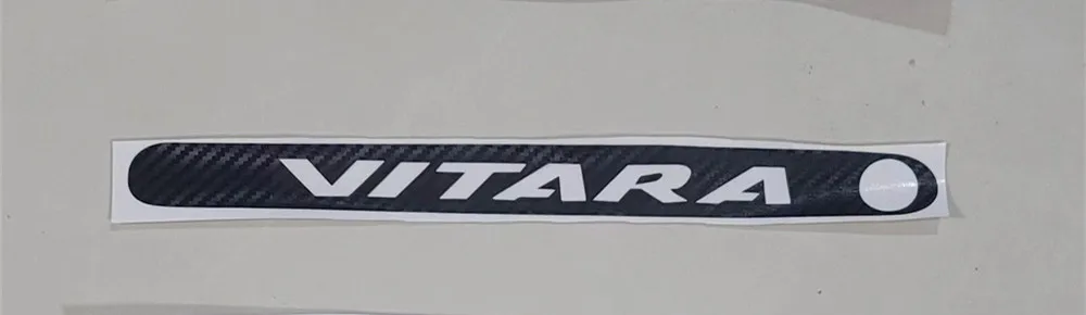 1PC Carbon Fiber Logo Sticker Brake Light Sticker High Luminous Brake Decorative Cover Car Stickers For 2006-2013 Suzuki Vitara