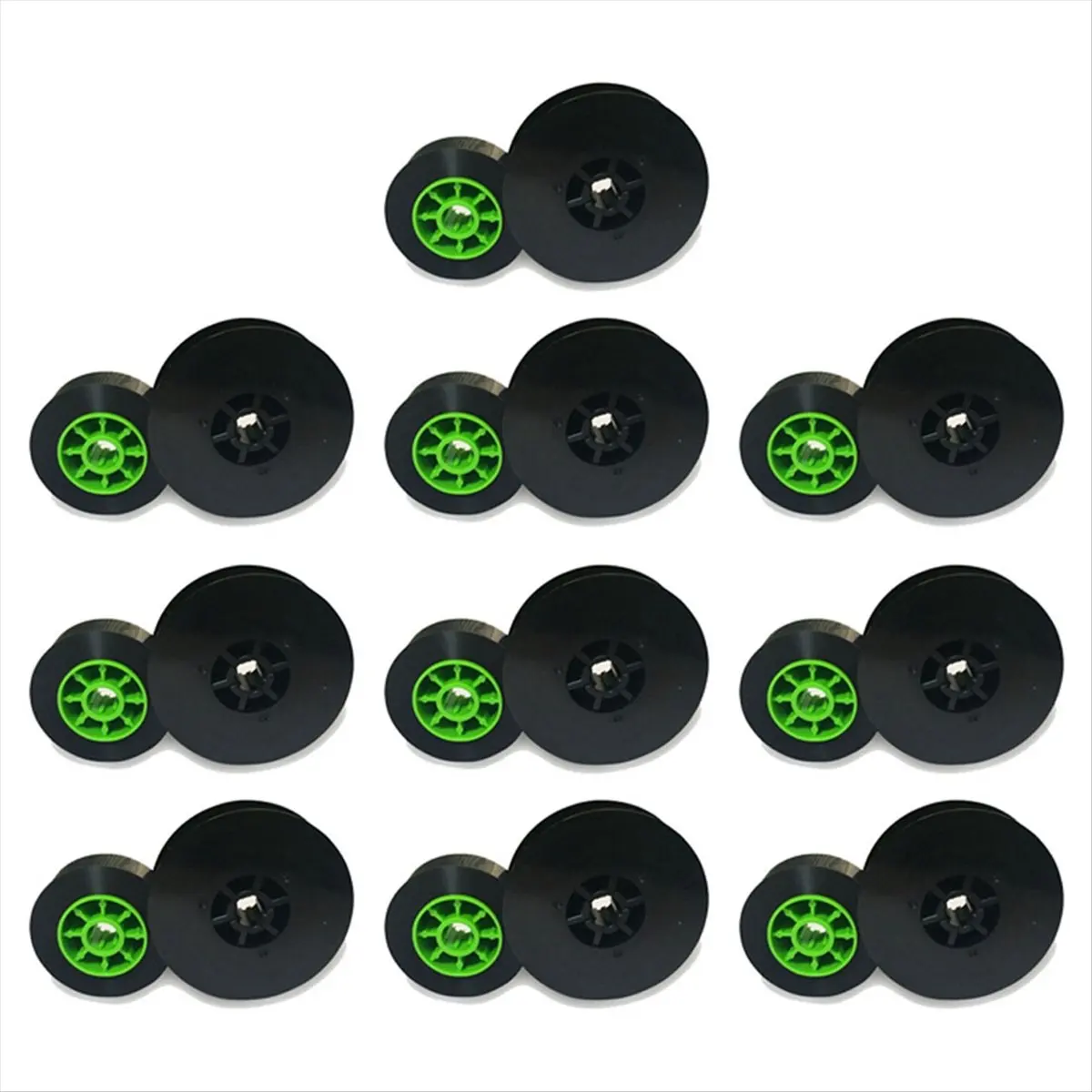 SCLS 10Pcs -IR50B Ink Ribbon Black Ribbon for MAX LETATWIN Cable ID Printer Electronic Lettering Machine -550A/E
