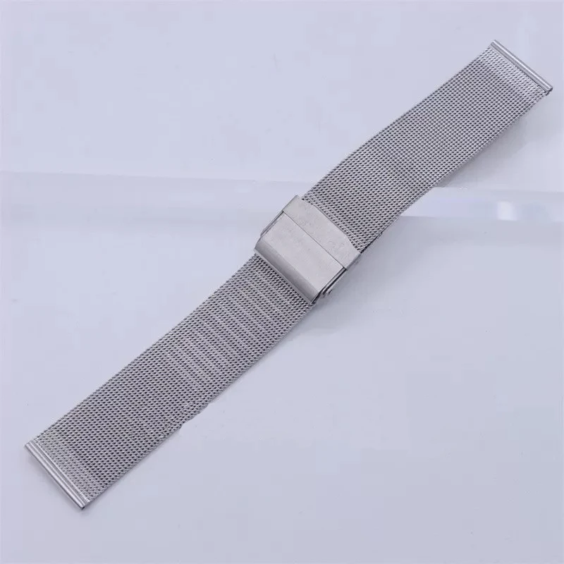 Mesh-Armband aus Edelstahl, Uhrenarmband, 12 mm, 13 mm, 14 mm, 15 mm, 16 mm, 17 mm, 18 mm, 20 mm, 22 mm, Unisex-Ersatzarmband, Zubehör – Detail 2