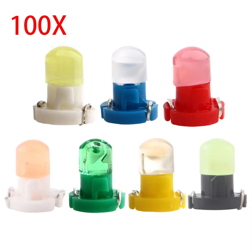 

100X T3 T4.2 T4.7 Neo Wedge Led Dashboard Light Bulbs for Car Instrument Cluster Guage Lights 12V Indicator Bulb Replacement