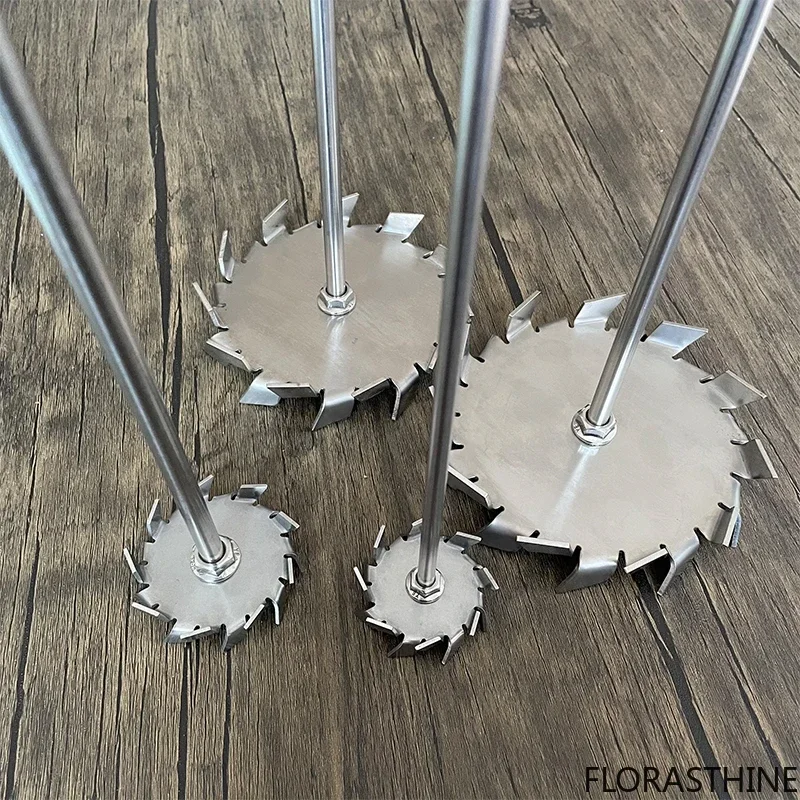 304 Stainless Steel Dispersing Disk Sawtooth Type Stirring Round Paddle Dispersing Blade