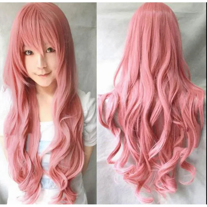 2017 Lolita dreamlike long Rhapsody lovely Pink wave cosplay hair wig