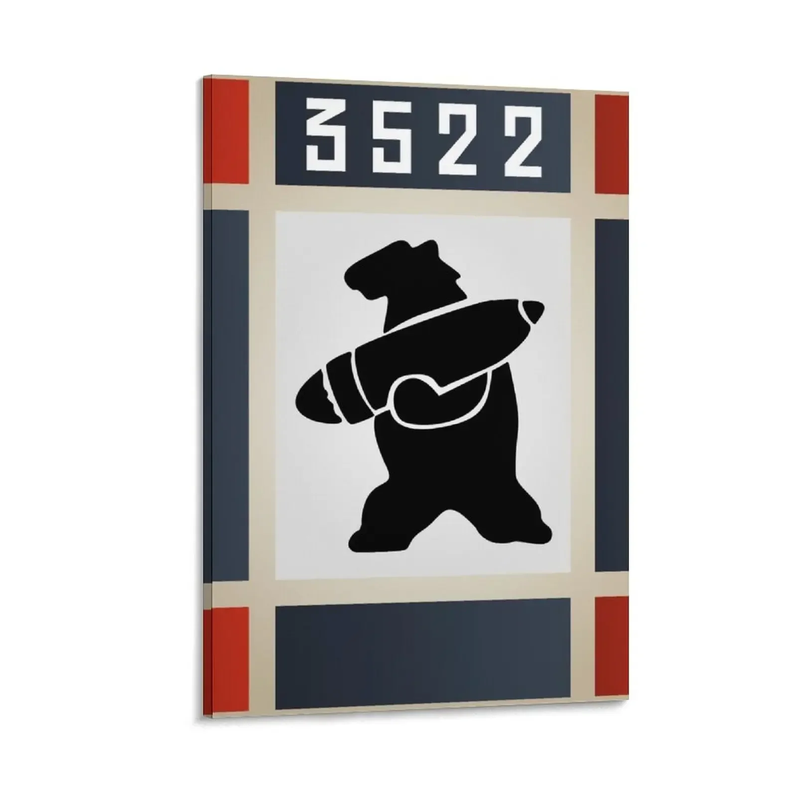 

Wojtek the bear (Polish Soldier Bear) - Company Banner Canvas Painting Wall decoration frame poster anime