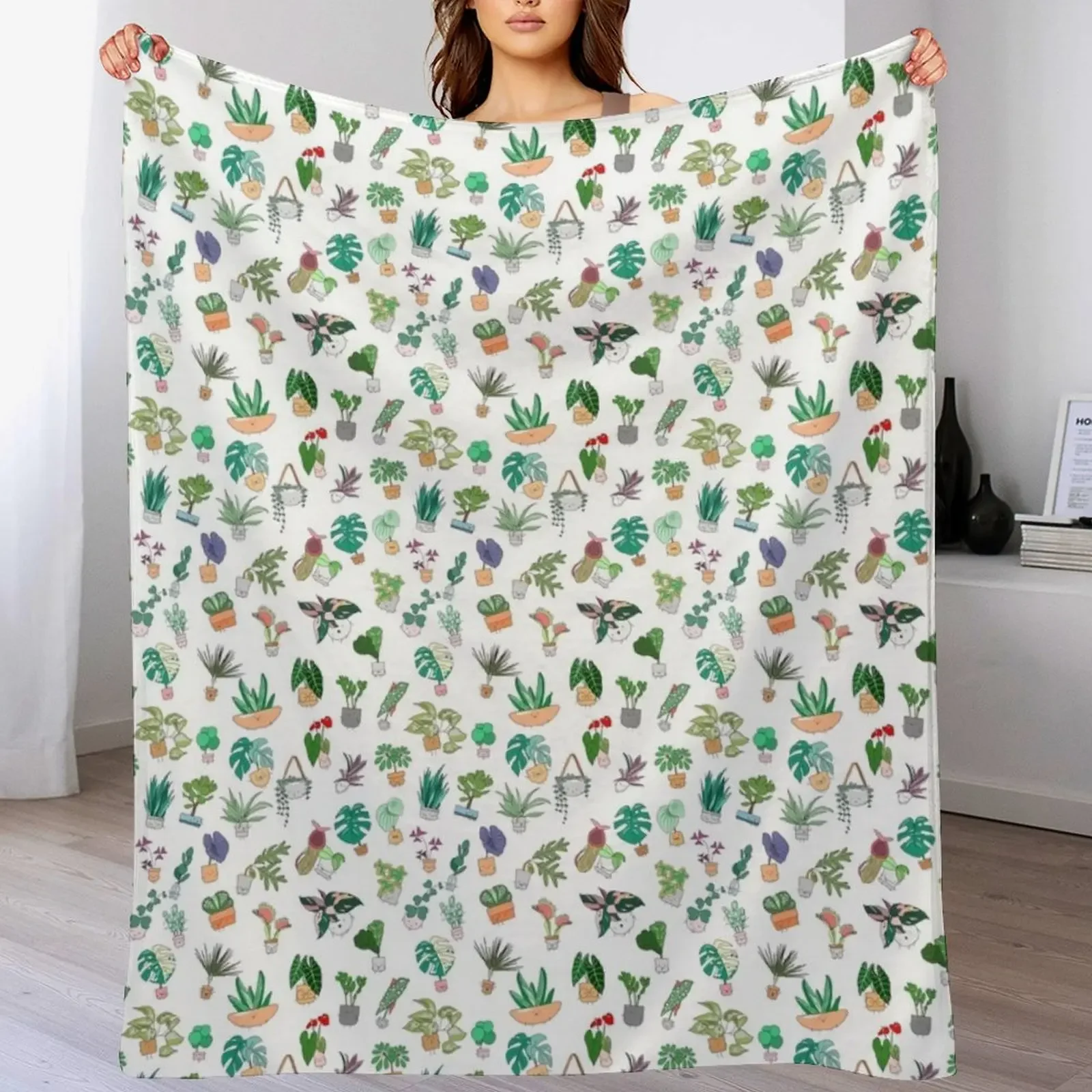 

The Plant Alphabet Pattern Throw Blanket Luxury St Nap valentine gift ideas Beautifuls Blankets