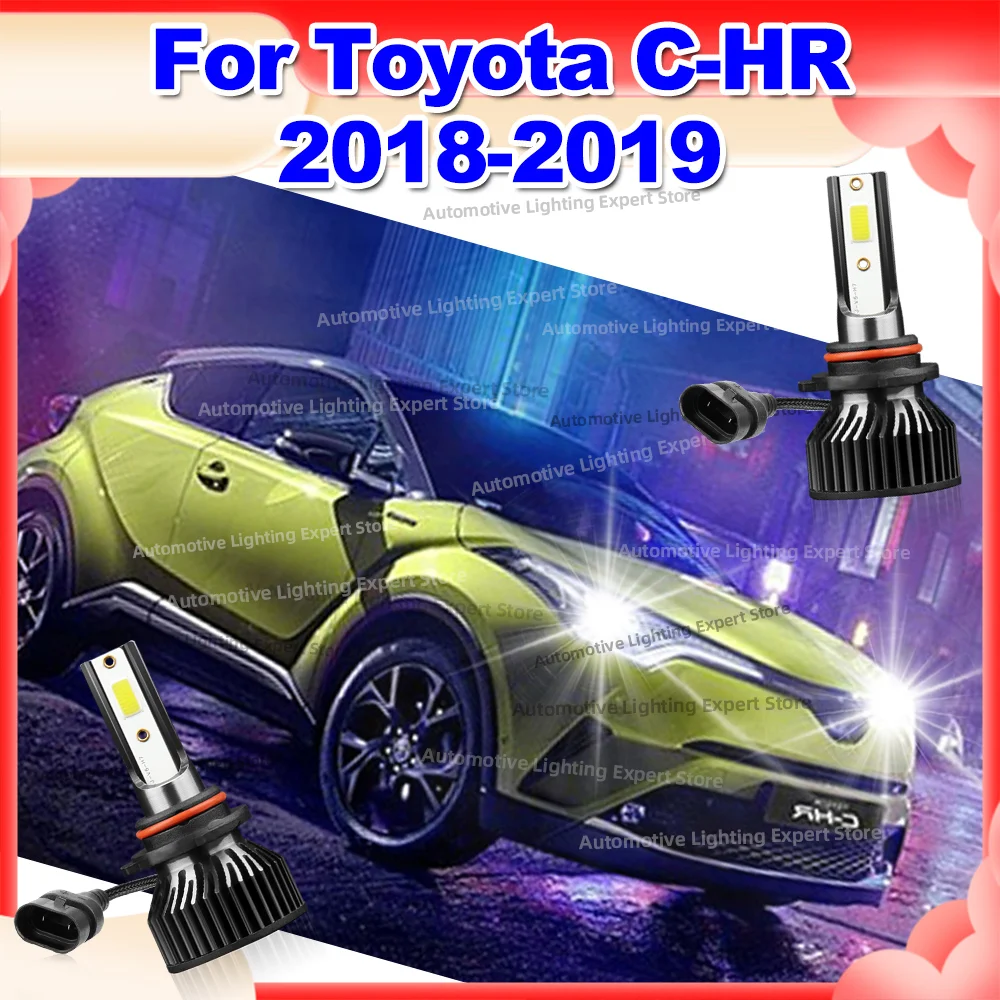 

2Pcs 22000LM LED Headlight High Power Canbus Lamp 6000K For Toyota C-HR CHR 2018 2019