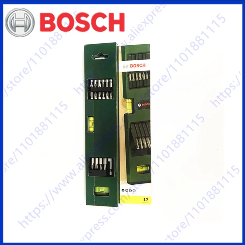 

BOSCH, 17 шт., набор спиртовых уровней, инструменты для дома и сада, аксессуары для самостоятельного изготовления, наборы бит, набор отверток для спиртового уровня