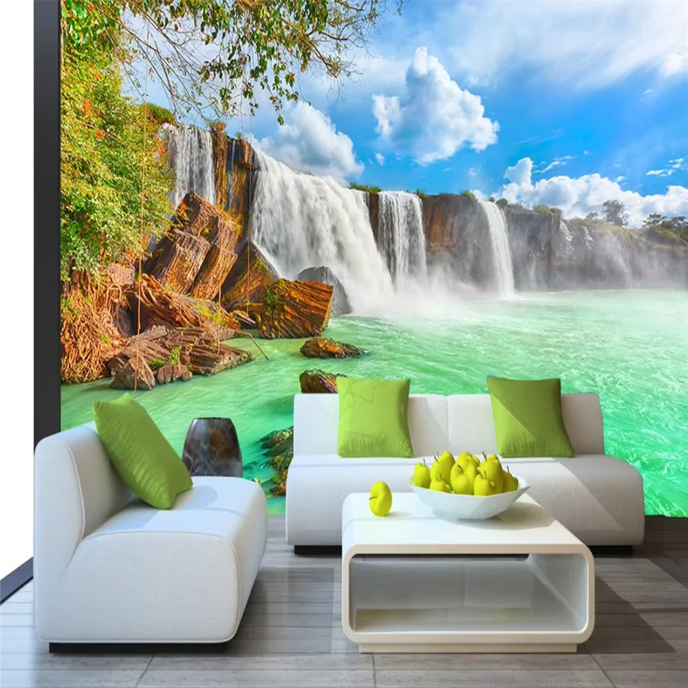 custom coconut tree natural scenery Photo Mural Wallpaper for Living Room Bedroom Backdrop Papel De Parede seaside beach Mural