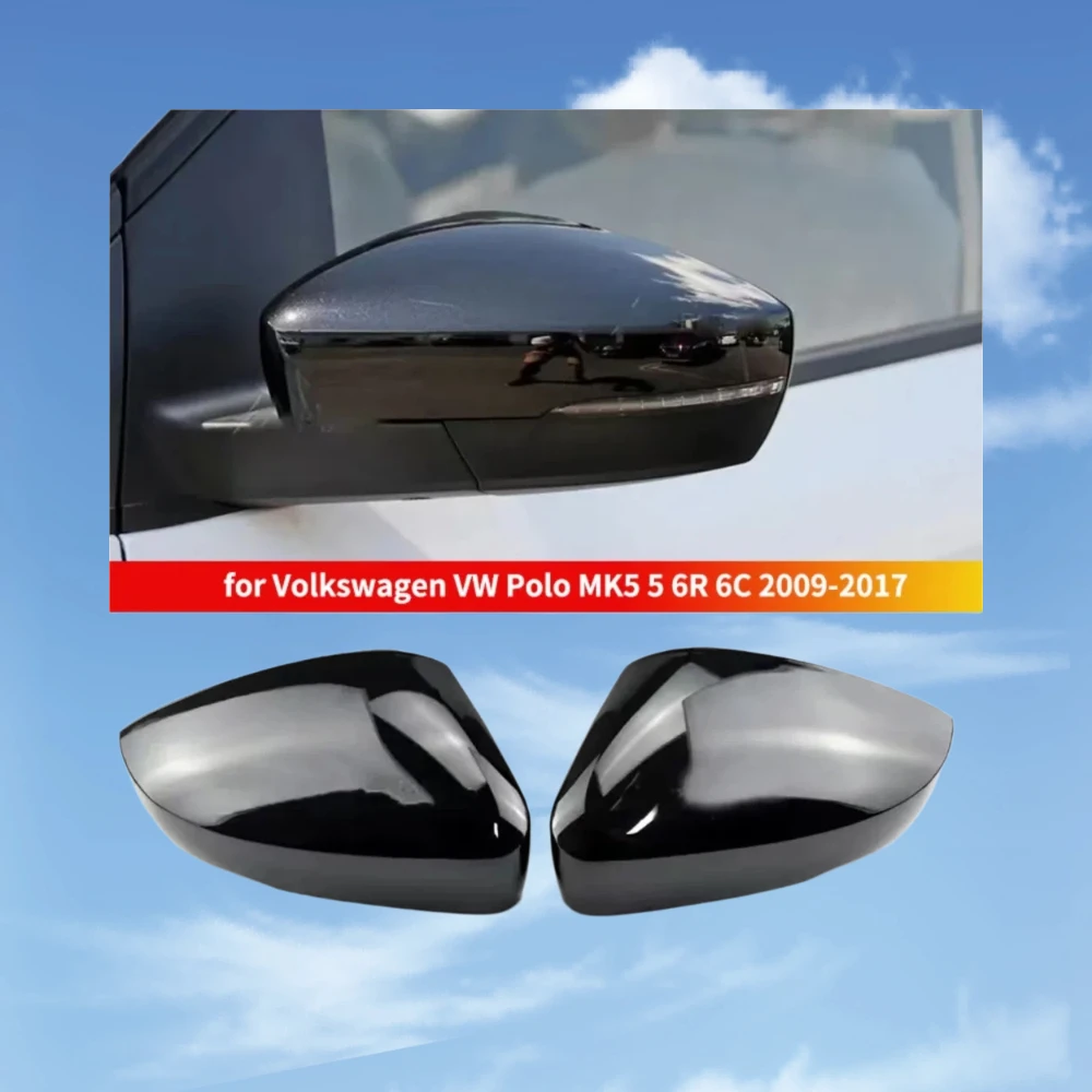 

Rearview Side mirror cover caps shell Replacement for Volkswagen VW Polo MK5 5 6R 6C 2009-2017