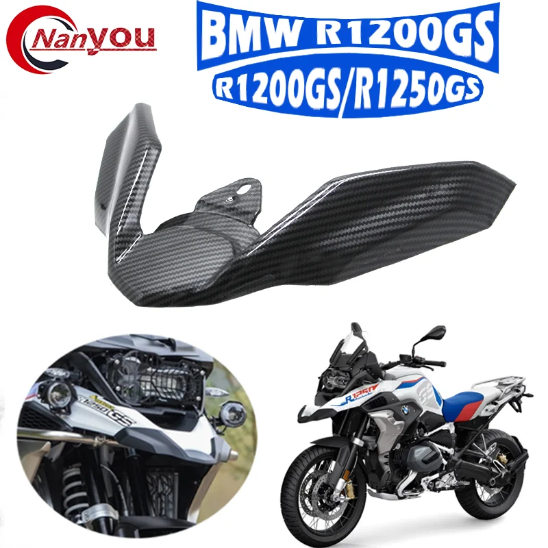 For BMW R 1250 GS R 1200GS R 1200 GS LC 2019-2021 Carbon Look Front Beak Fairing Extension Wheel Extender CoverR1200GS R1250GS