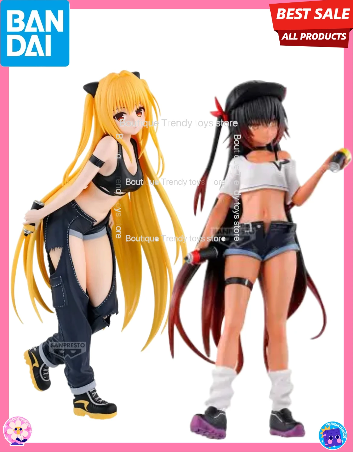 

Bandai Genuine BANPRESTO To LOVE Darkness KONJIKI NO YAMI &NEMESIS Anime Action Figure Model Toys Ornaments Gift Children Kids