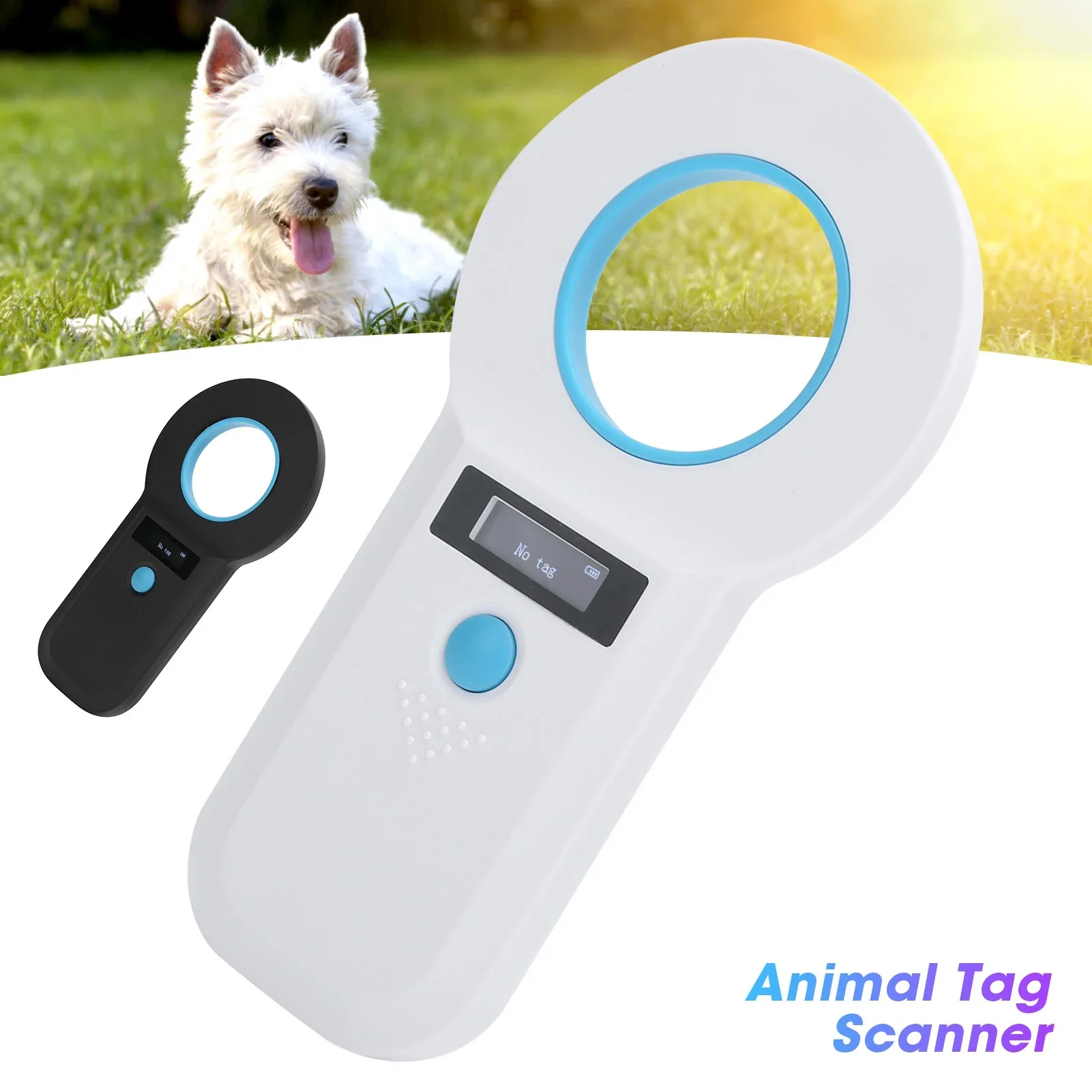 Animal Tag Scanner Pet Reader Portable Pet Dog Cat Label Reader 134.2kHz W90B EMID/FDXB