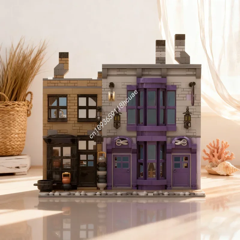 

1130pcs MOC Madam Malkin S Robes All Occasions Harry Model Building Blocks Toy Architecture DIY Idea Brick Festival Gifts